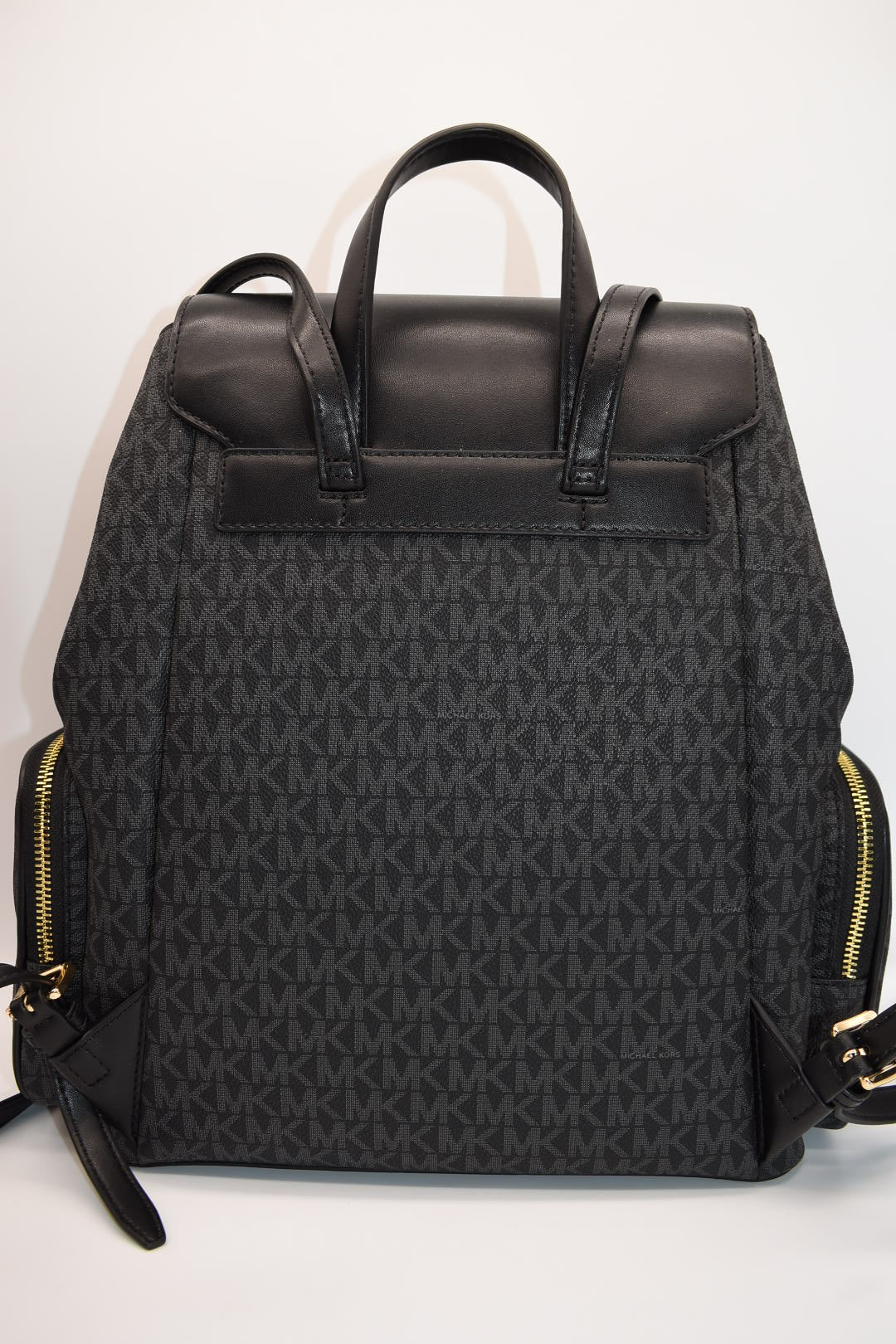 Michael Kors Jet Set Large Chain Logo Backpack in Black