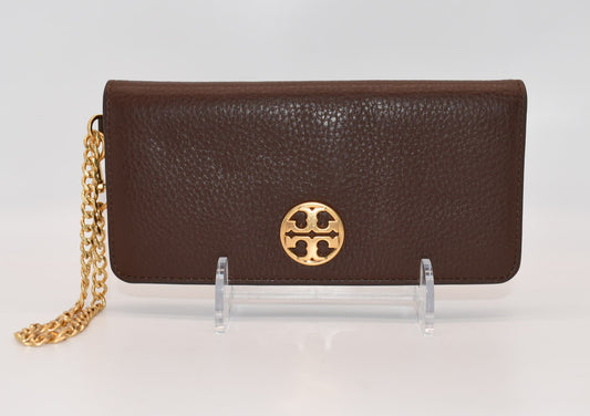 Tory Burch Chelsea Pebbled Leather Wallet /Wristlet