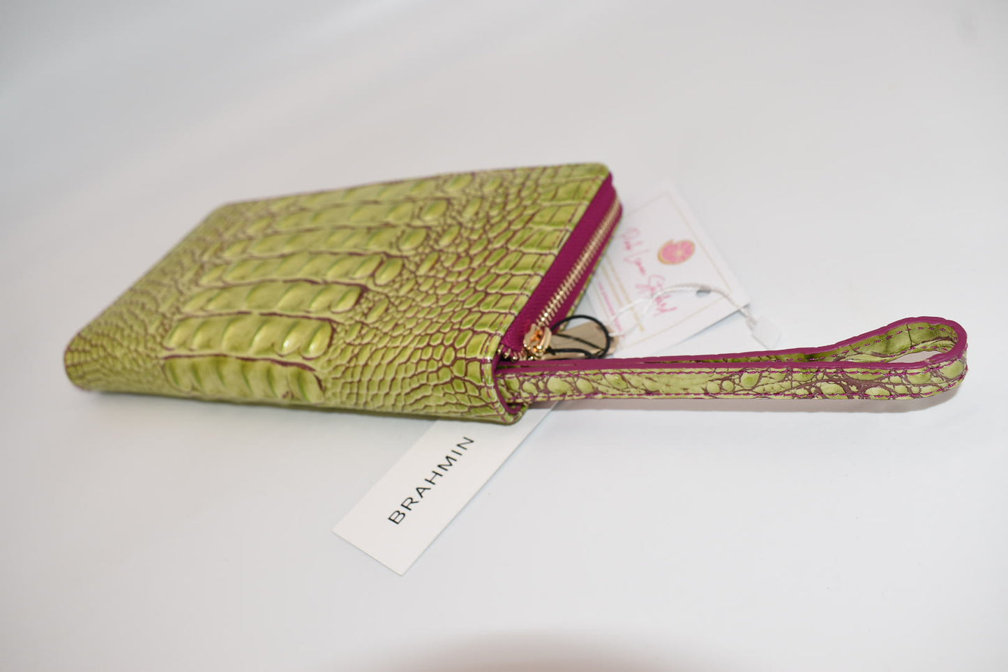 Brahmin Skyler Clutch/ Wallet in Limeade Melbourne