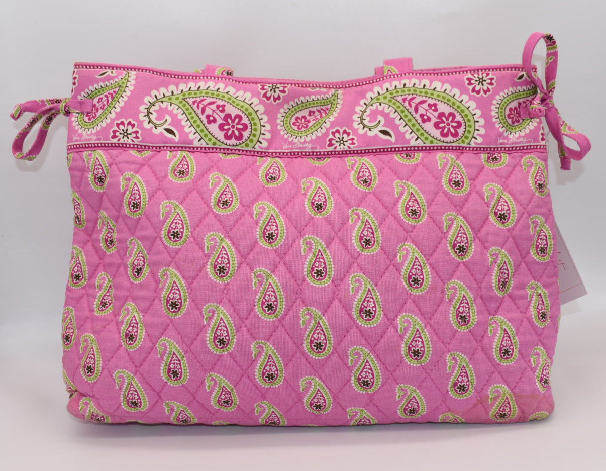 Vera Bradley East West Tote Bag in "Bermuda Pink" Pattern