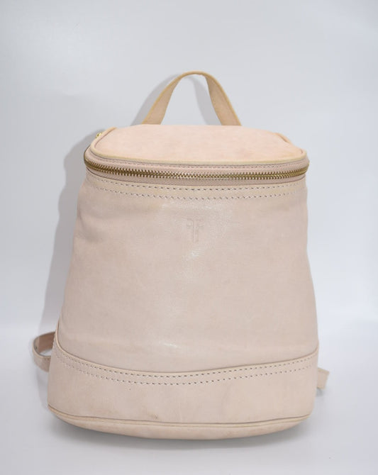 Frye Madison Small Leather Backpack in Stone
