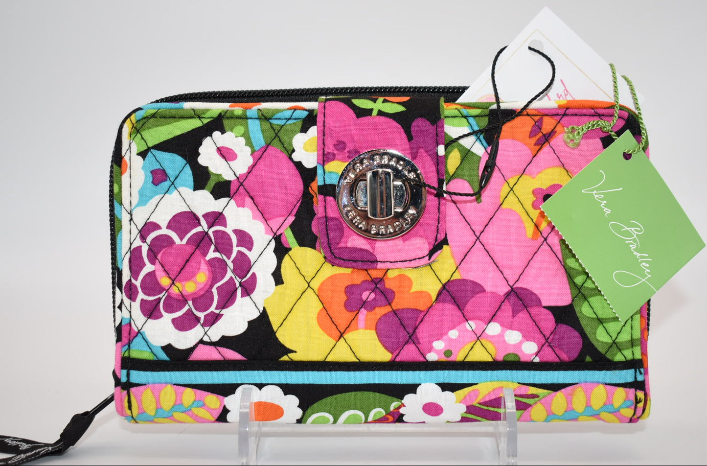 Vera Bradley Turnlock Wallet in "Va Va Bloom" Pattern