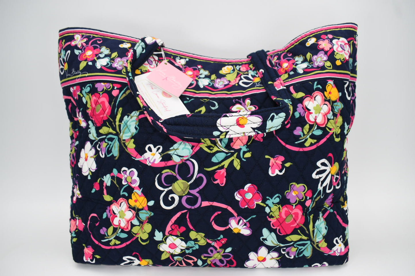 Vera Bradley Grand Tote Travel Bag in "Ribbons" Pattern