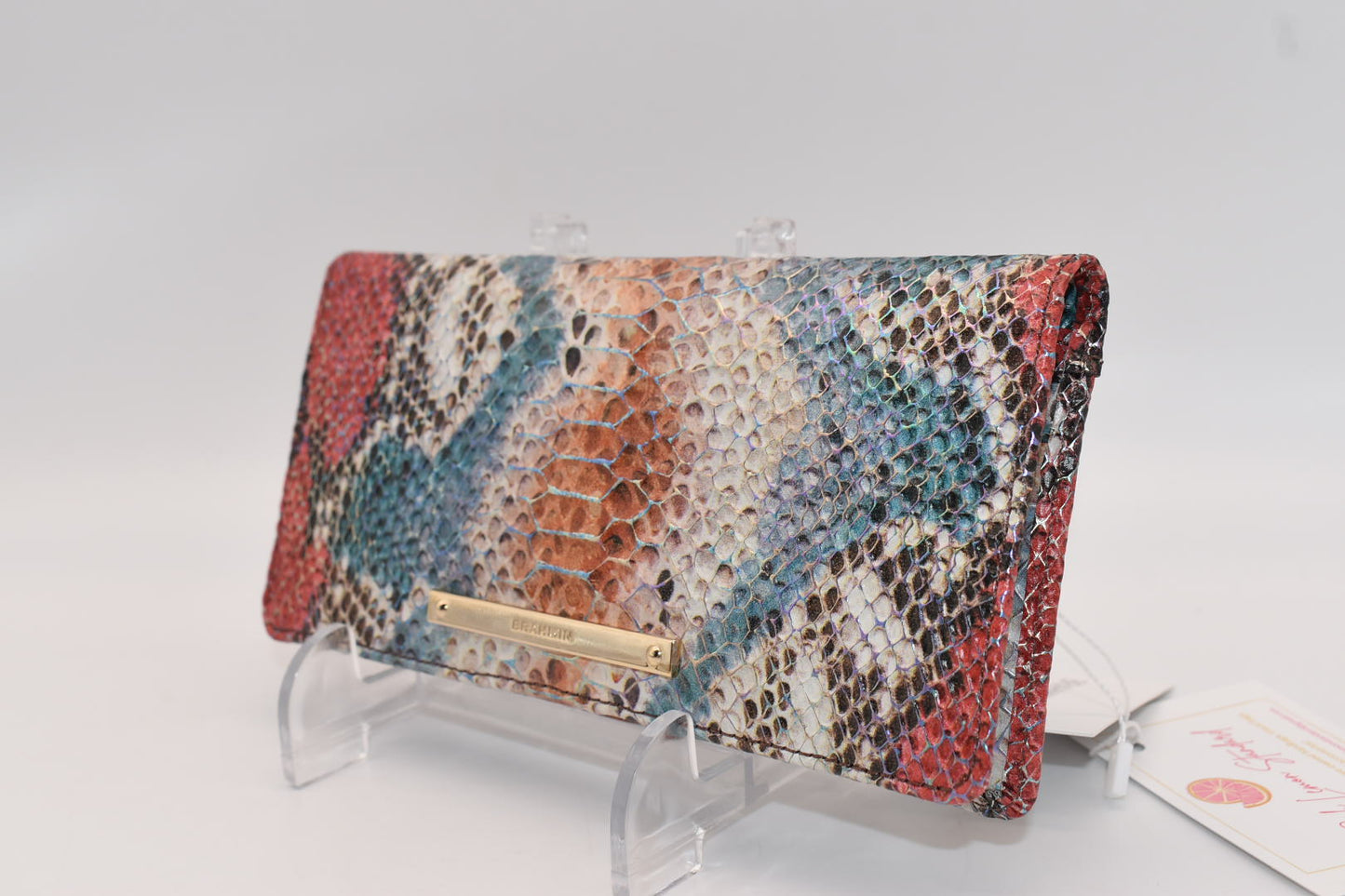 Brahmin Ady Wallet in Multi All Over Snake