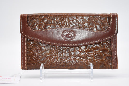 Vintage Brahmin Leather Kisslock Wallet