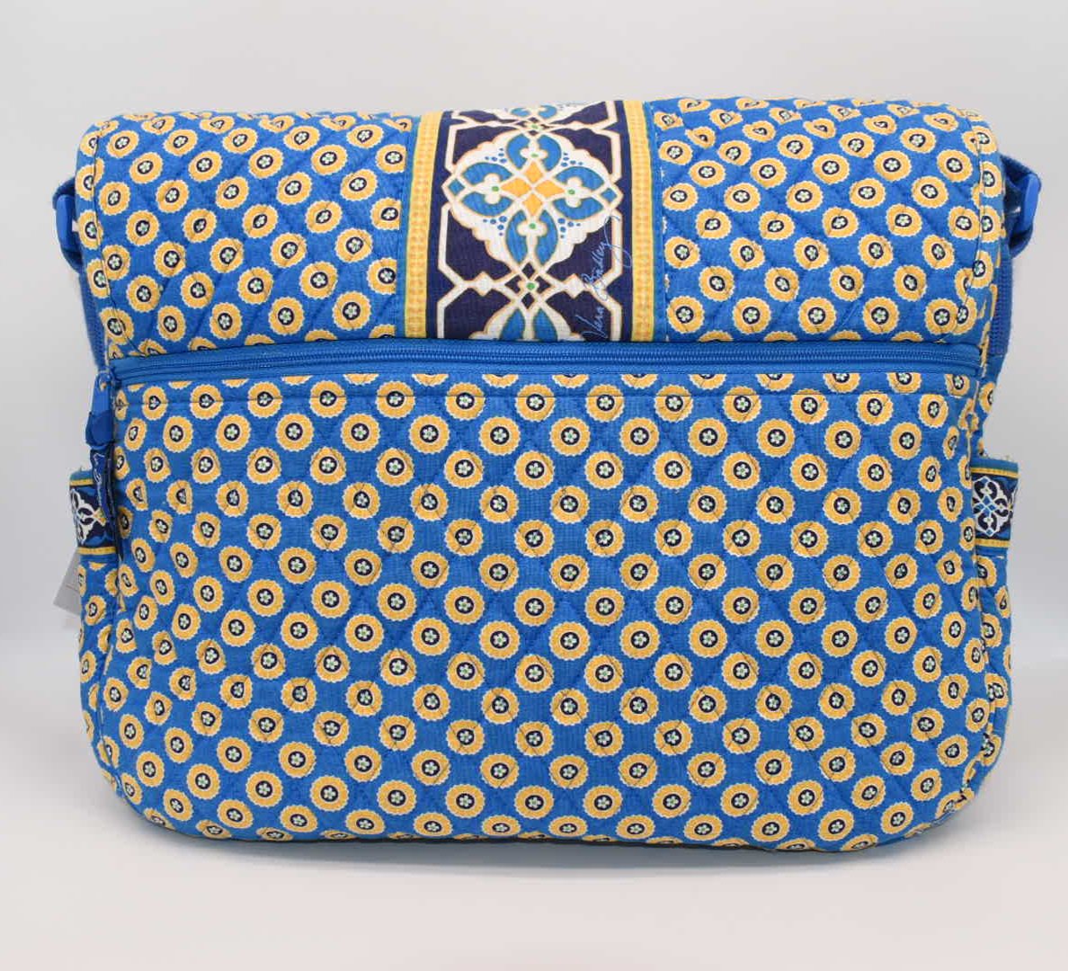 Vera Bradley Messenger/Laptop Bag in "Riviera Blue" Pattern