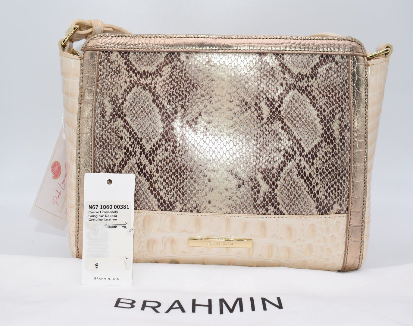 Brahmin Carrie Crossbody Bag in Sunglow Dakota