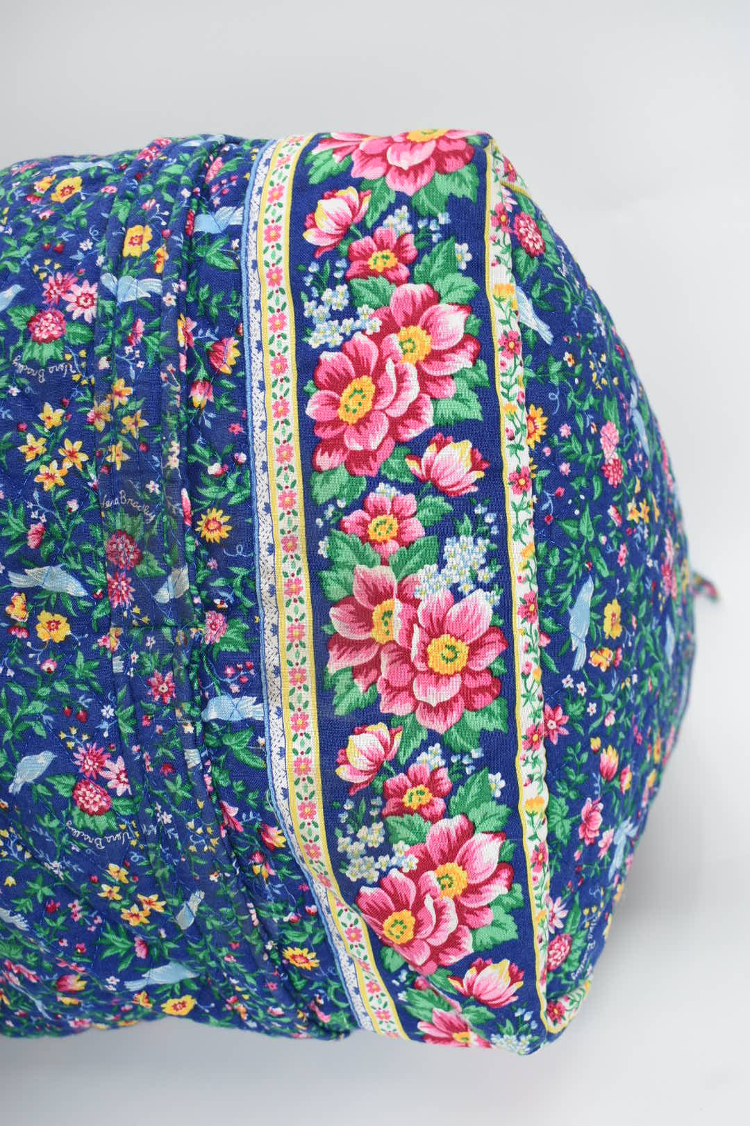 Vera Bradley Large Duffel Bag in "Bluebird - 1998" Pattern