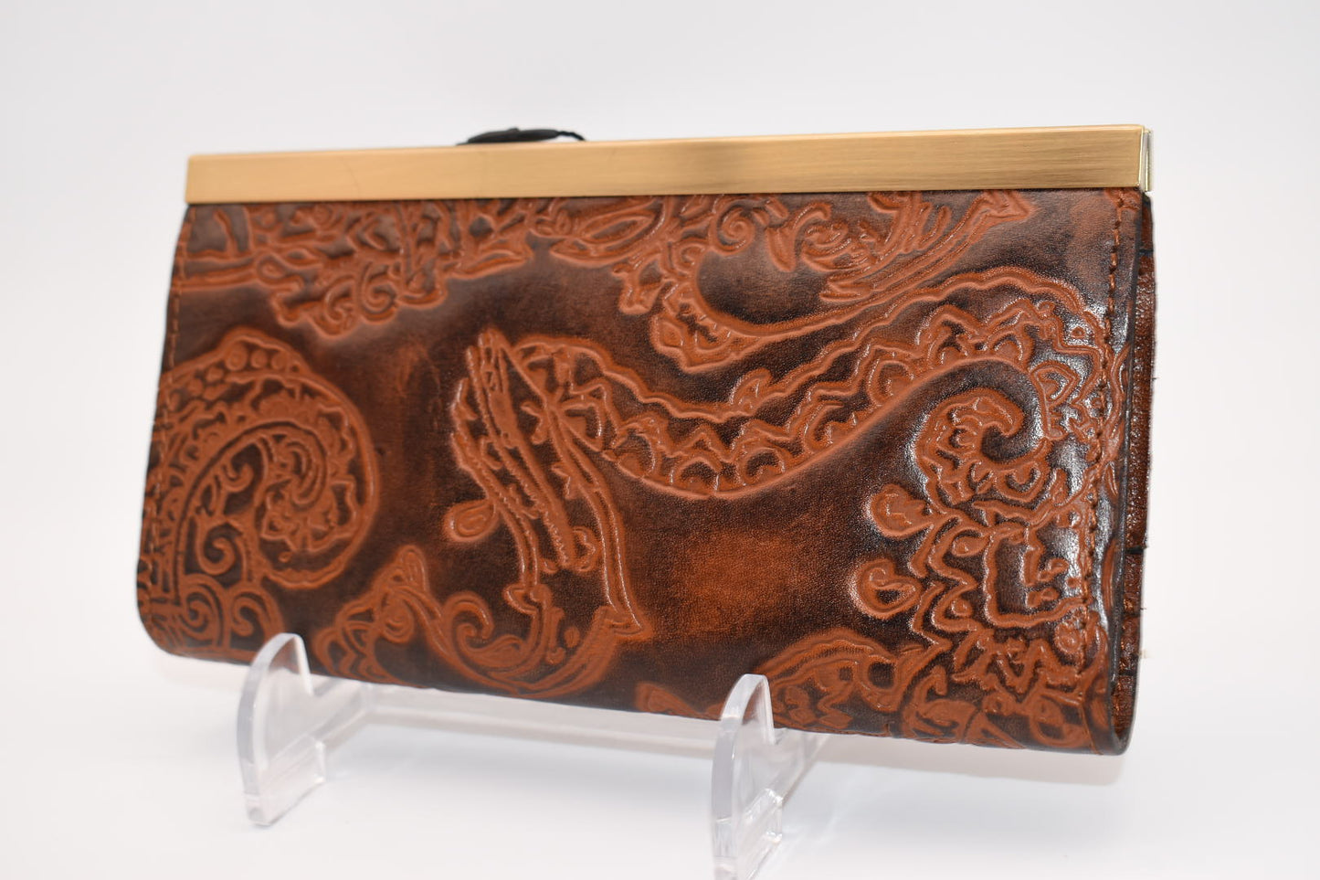 Patricia Nash Cauchy Wallet in Tooled Rust