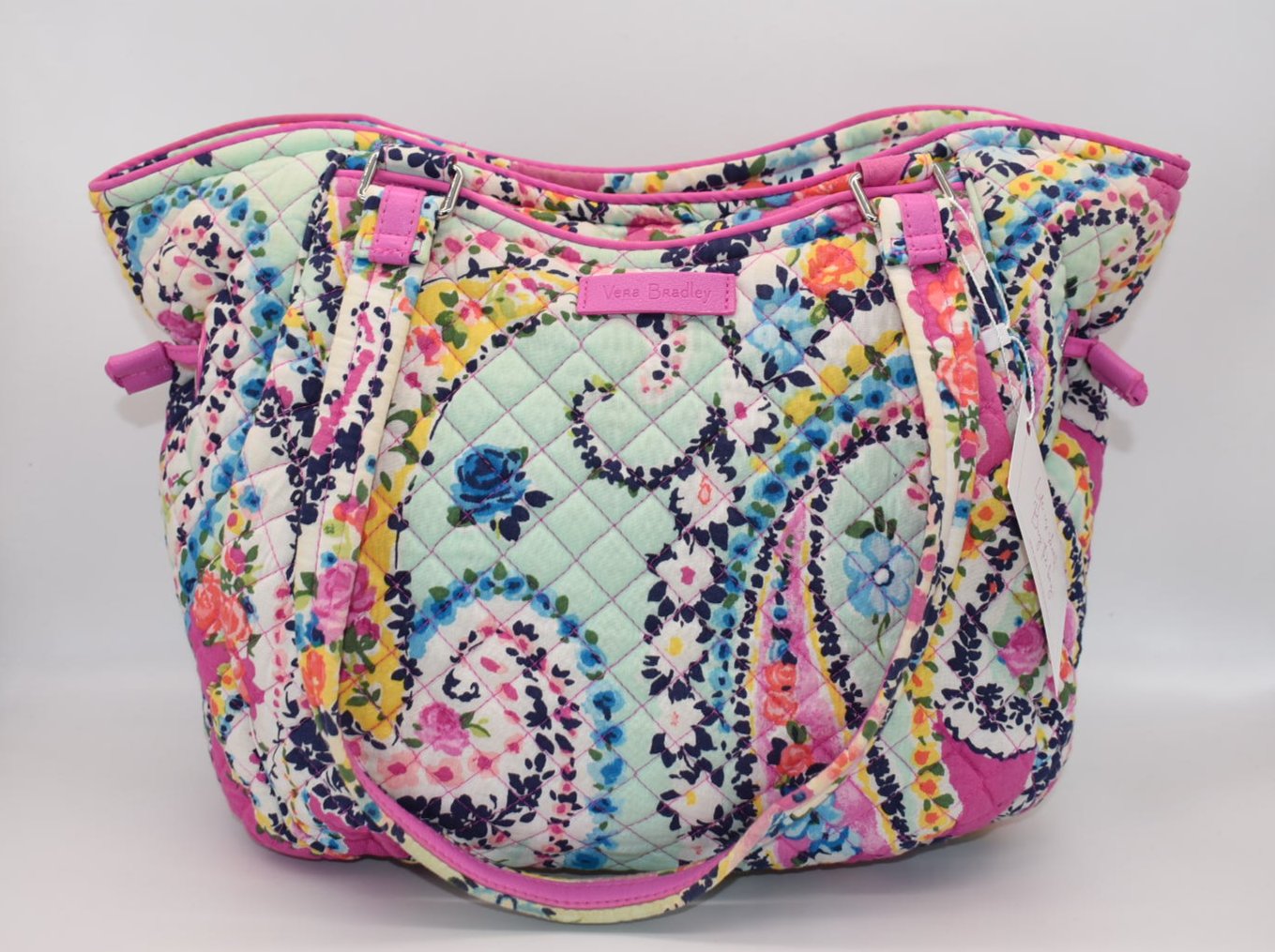 Vera Bradley Glenna Satchel Bag in "Wildflower Paisley" Pattern