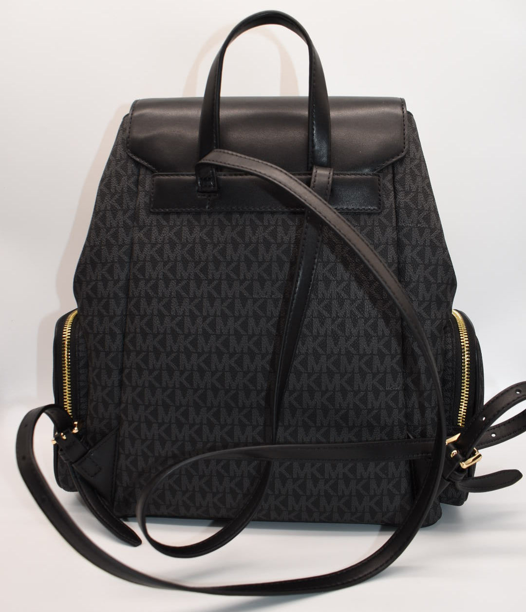 Michael Kors Jet Set Large Chain Logo Backpack in Black