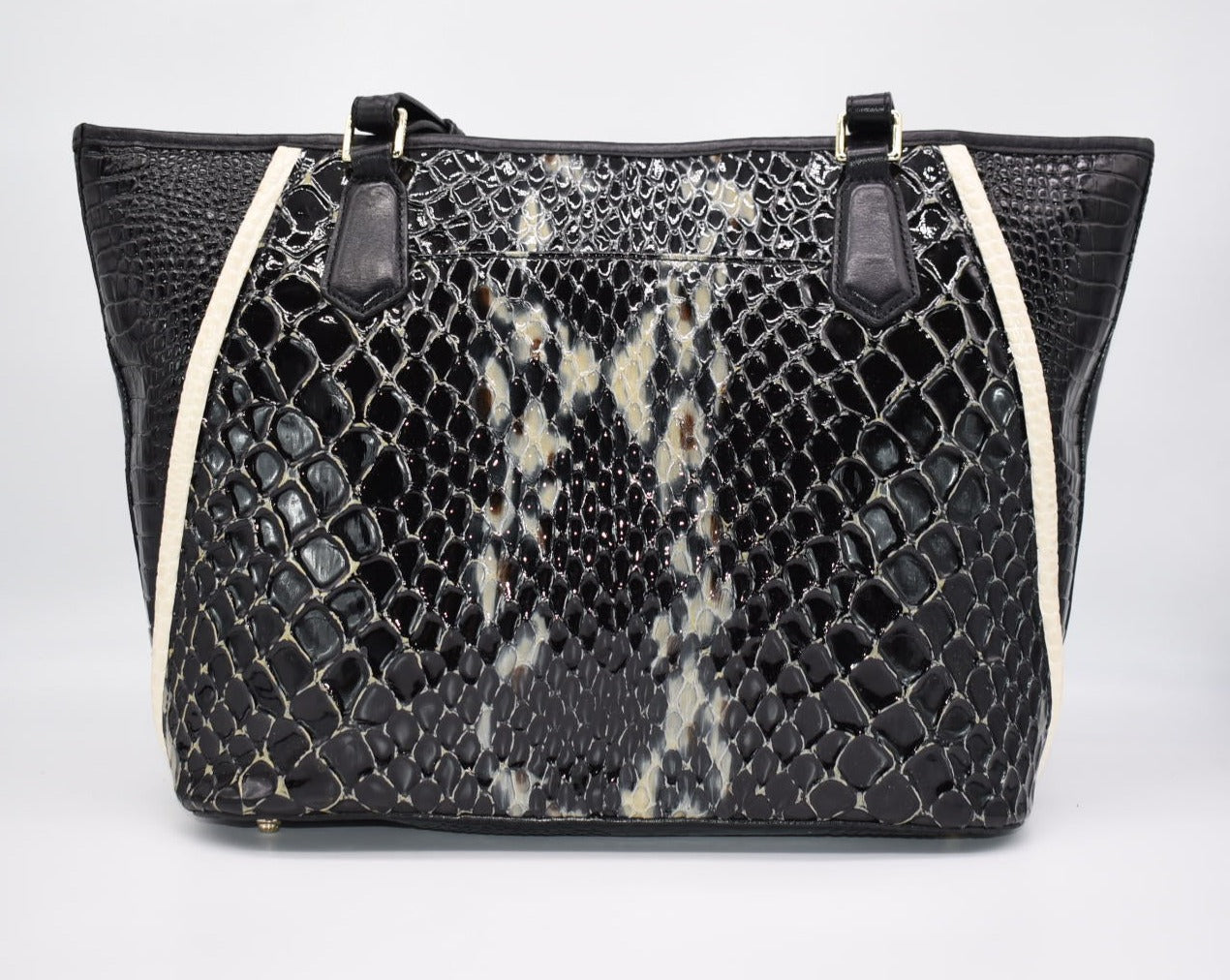 Brahmin Medium Asher Tote Bag in Black Carlisle