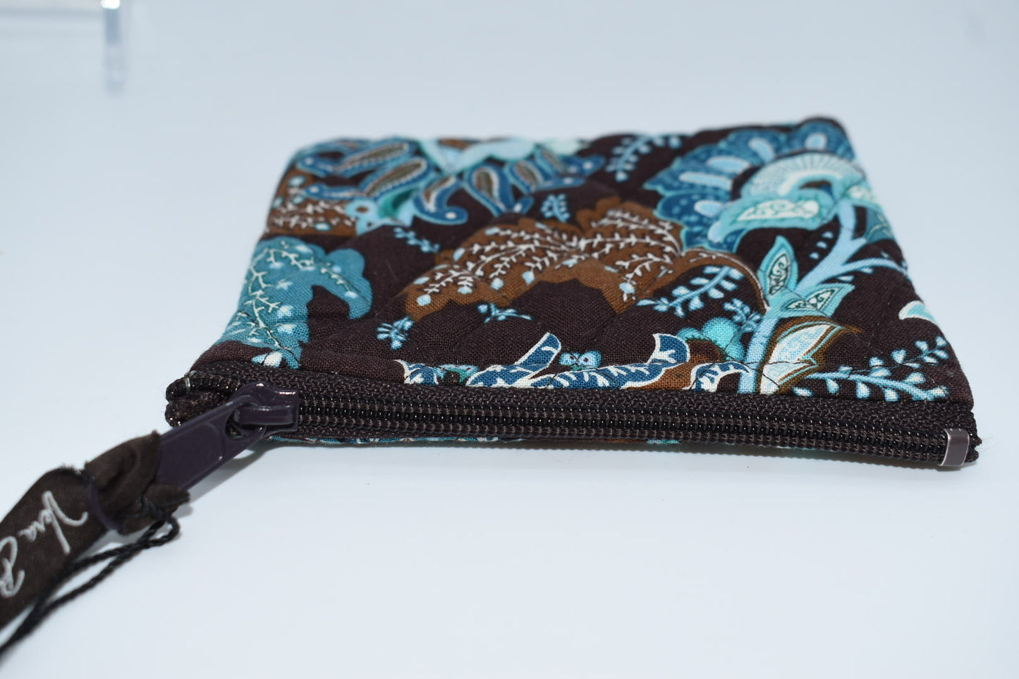 Vera Bradley Zip Coin Pouch in "Java Blue" Pattern