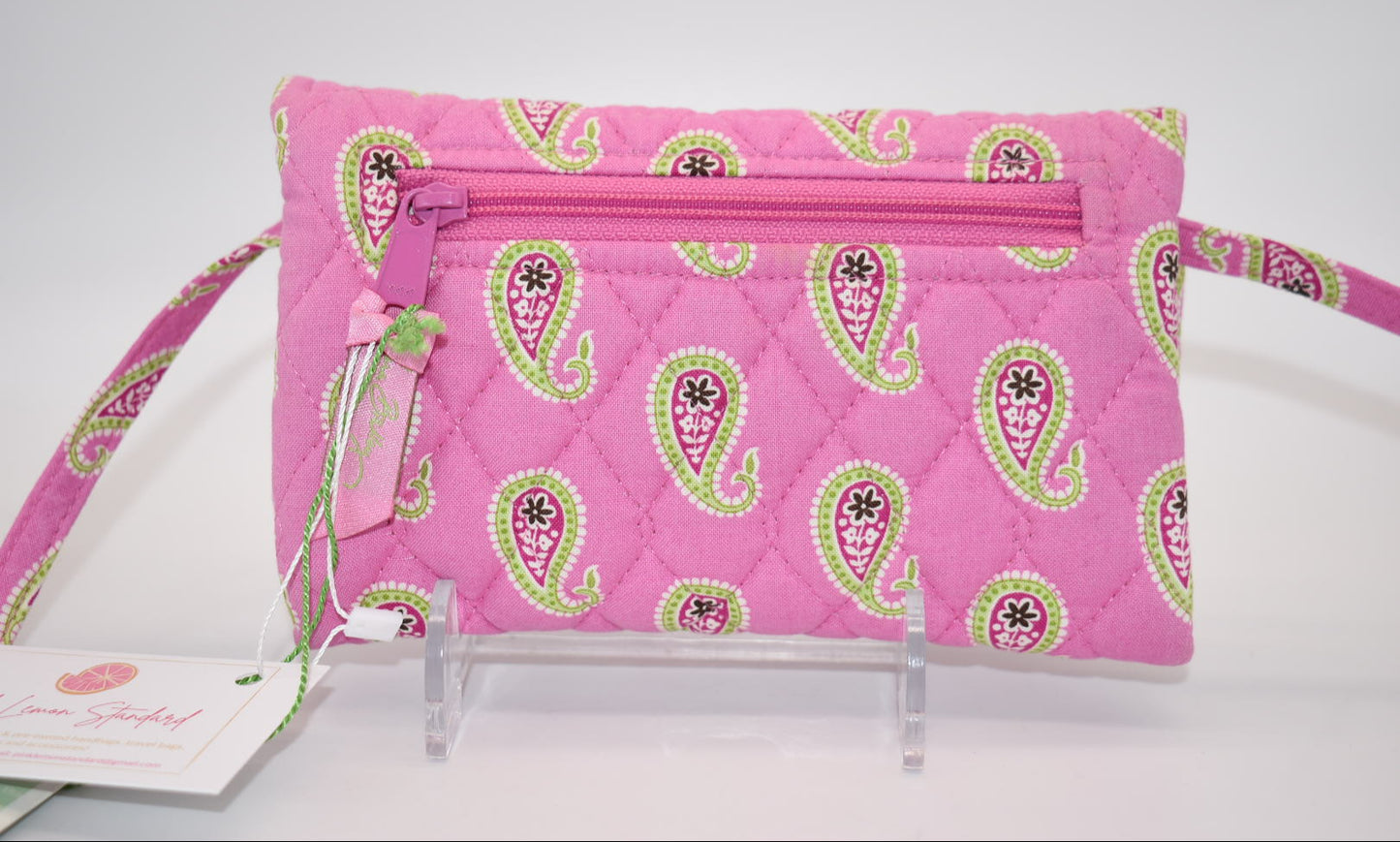 Vera Bradley Strap Wallet in "Bermuda Pink" Pattern