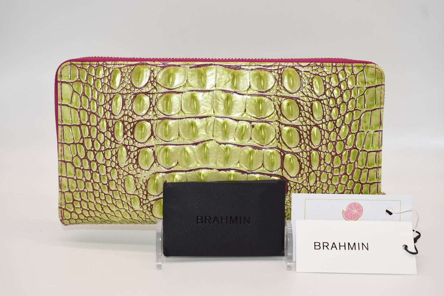 Brahmin Skyler Clutch/ Wallet in Limeade Melbourne