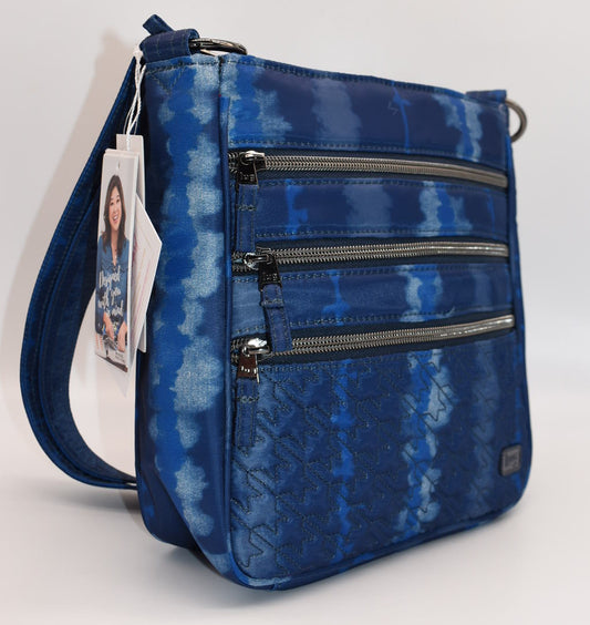 Lug Breezer Crossbody Bag in Shibori Blue