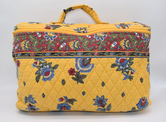 Vintage Vera Bradley Travel / Briefcase Bag in "French Yellow - 1999" Pattern