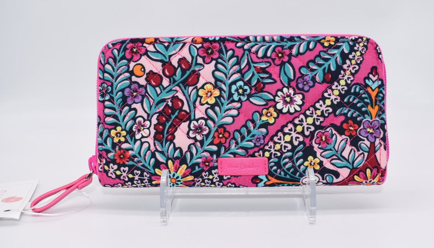 Vera Bradley Iconic RFID Georgia Wallet in "Kaleidoscope" Pattern