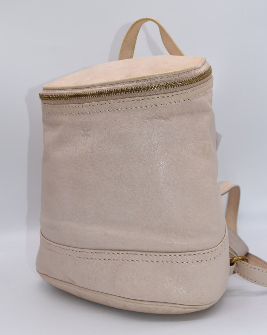 Frye Madison Small Leather Backpack in Stone Pink Lemon Standard