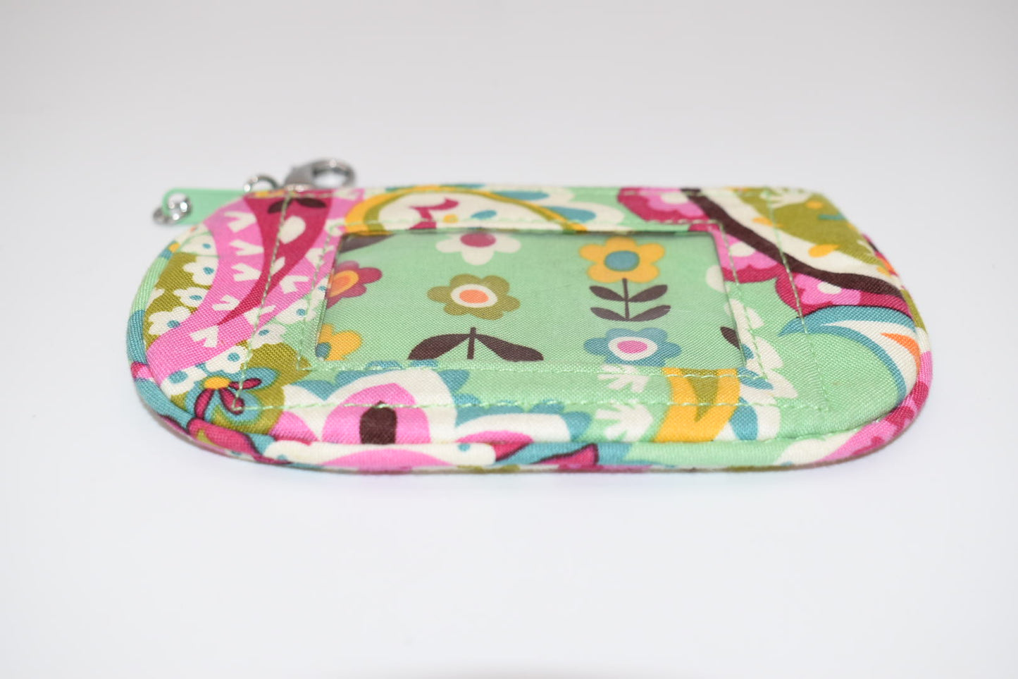 Vera Bradley Clip Zip ID Case in "Tutti Frutti" Pattern