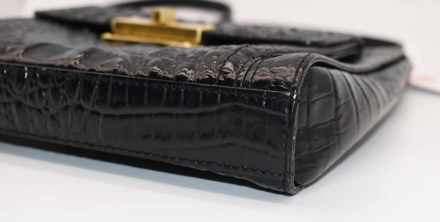 Brahmin Mimosa Crossbody Bag in Black Melbourne