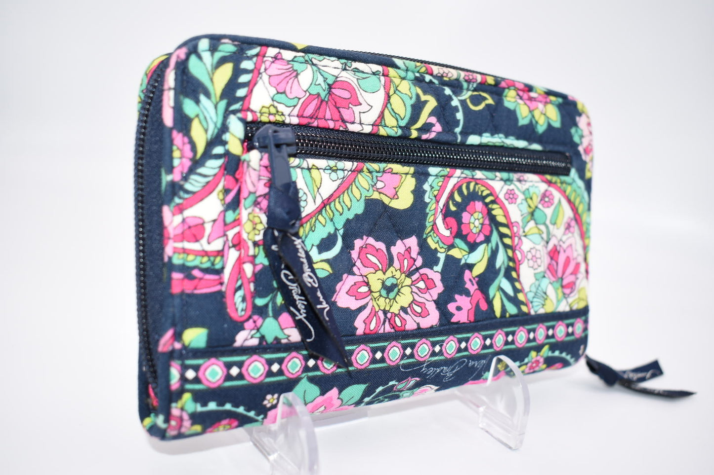 Vera Bradley Turnlock Wallet in "Petal Paisley" Pattern