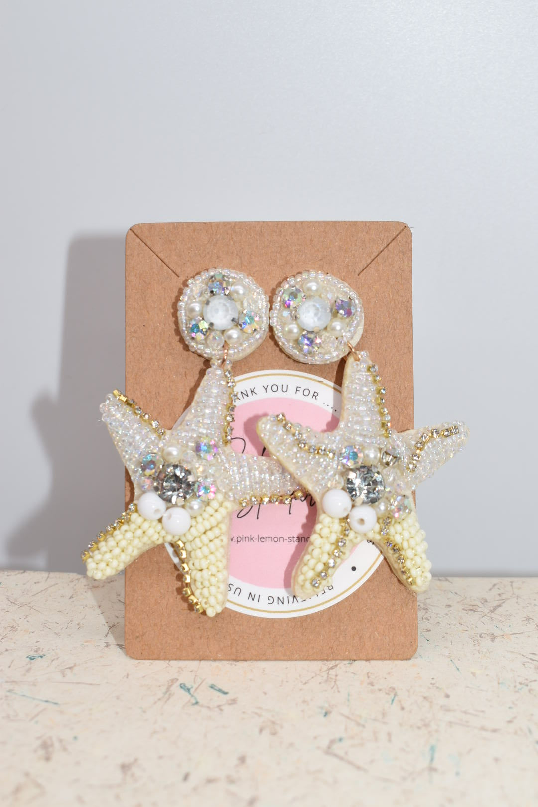 Statement Earrings: "Born to be a Star" Beaded Drop Earrings