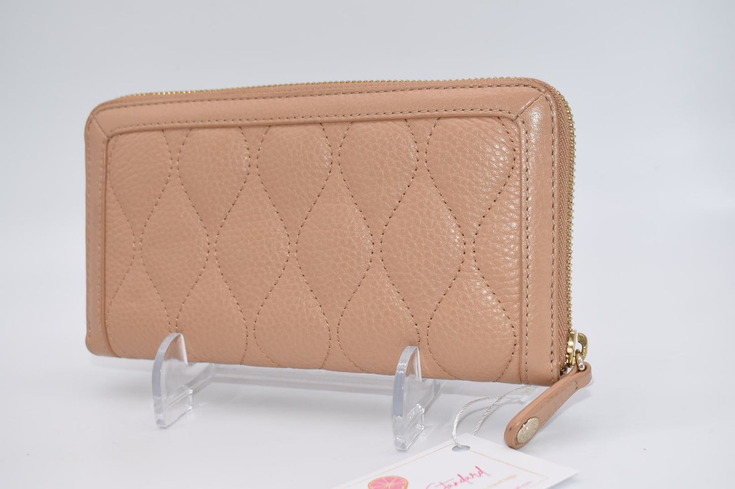 Vera Bradley Quilted Leather Georgia Wallet in Nude