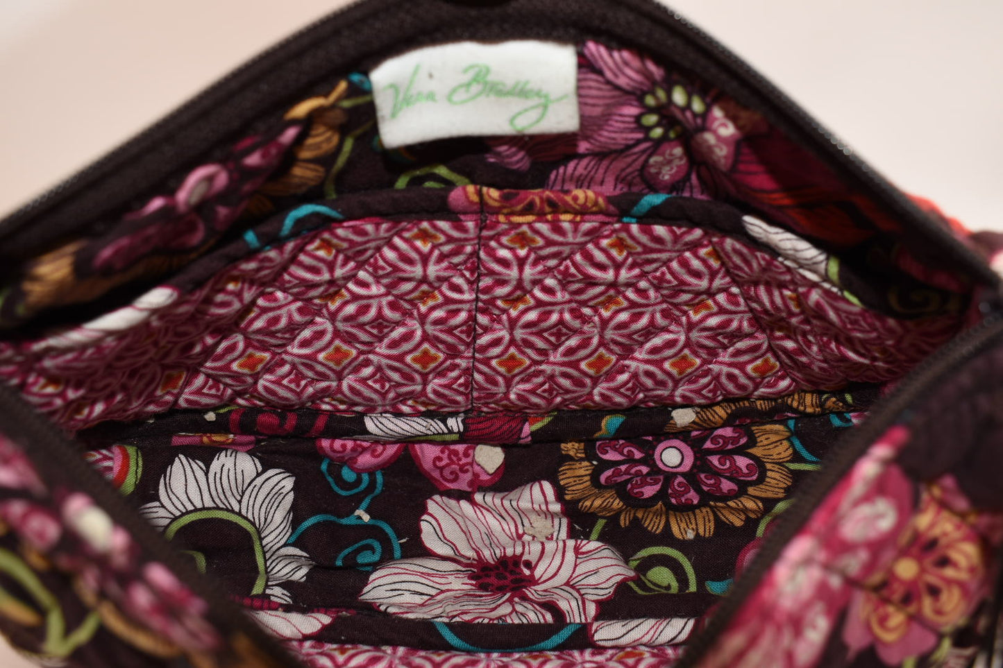 Vera Bradley Maggie Shoulder Bag in "Mod Floral Pink" Pattern