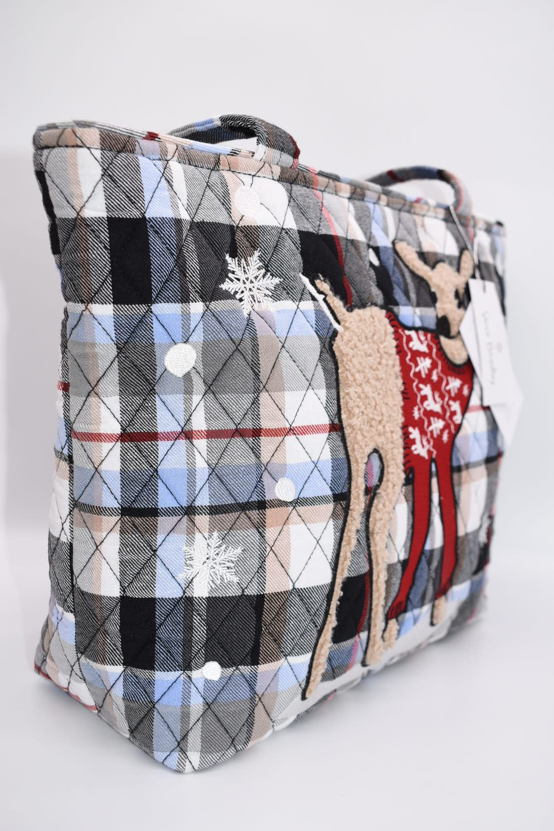 Vera Bradley Small Vera Tote Bag in "Merry Mischief Snow Day" Pattern