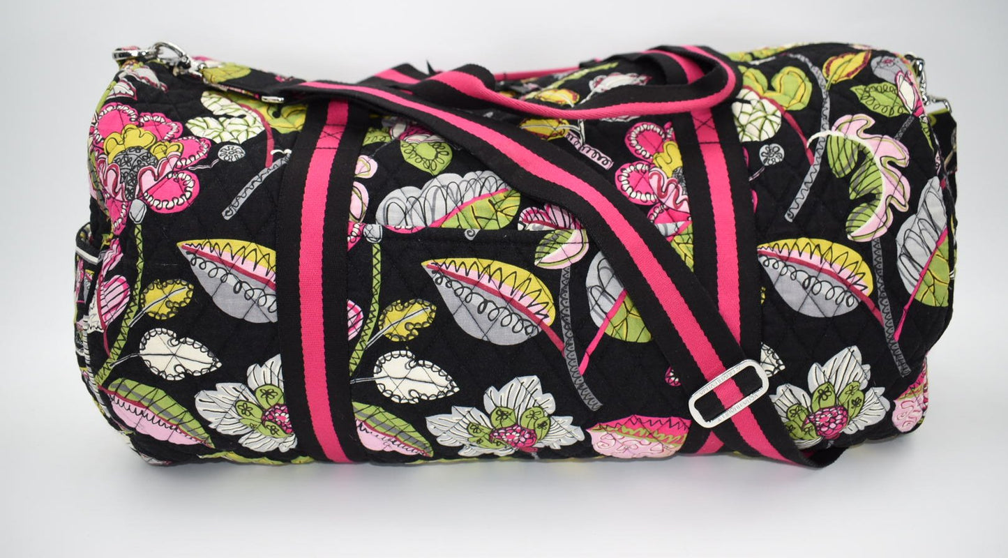 Vera Bradley Large Sports Duffel Bag in "Moon Blooms" Pattern