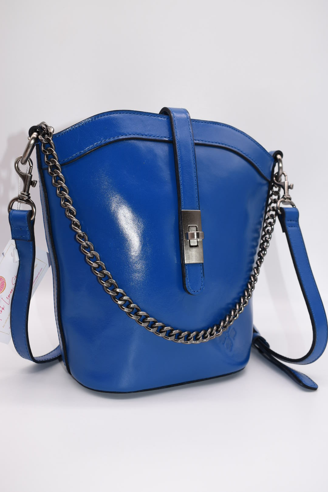 Patricia Nash Blaire Top-Handle Crossbody Bag in Sky Blue