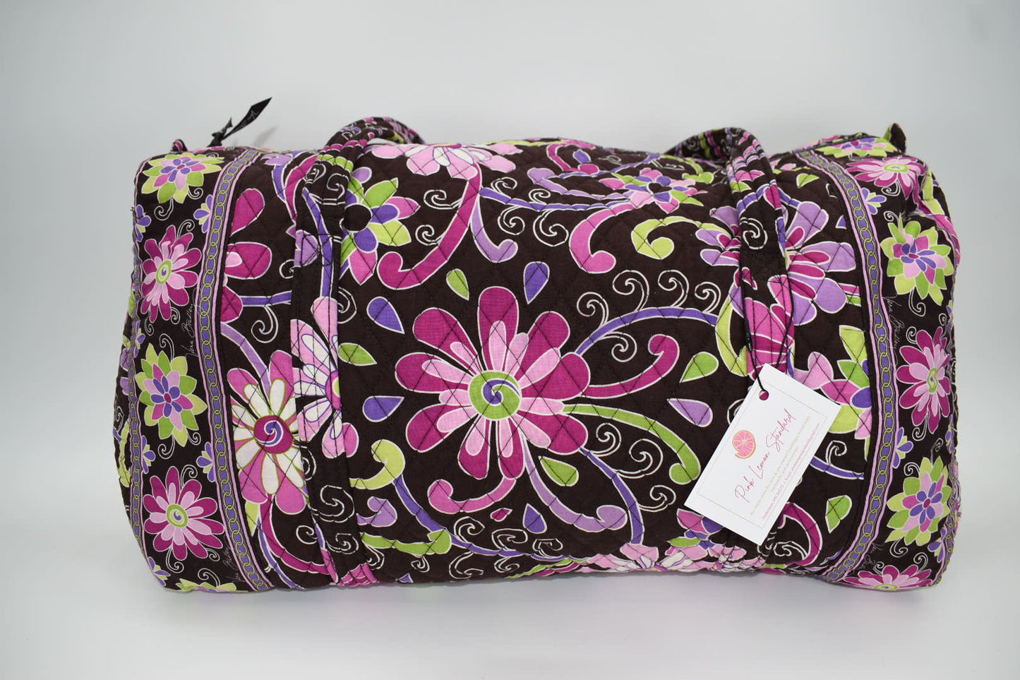 Vera Bradley Large Duffle Bag in "Purple Punch" Pattern