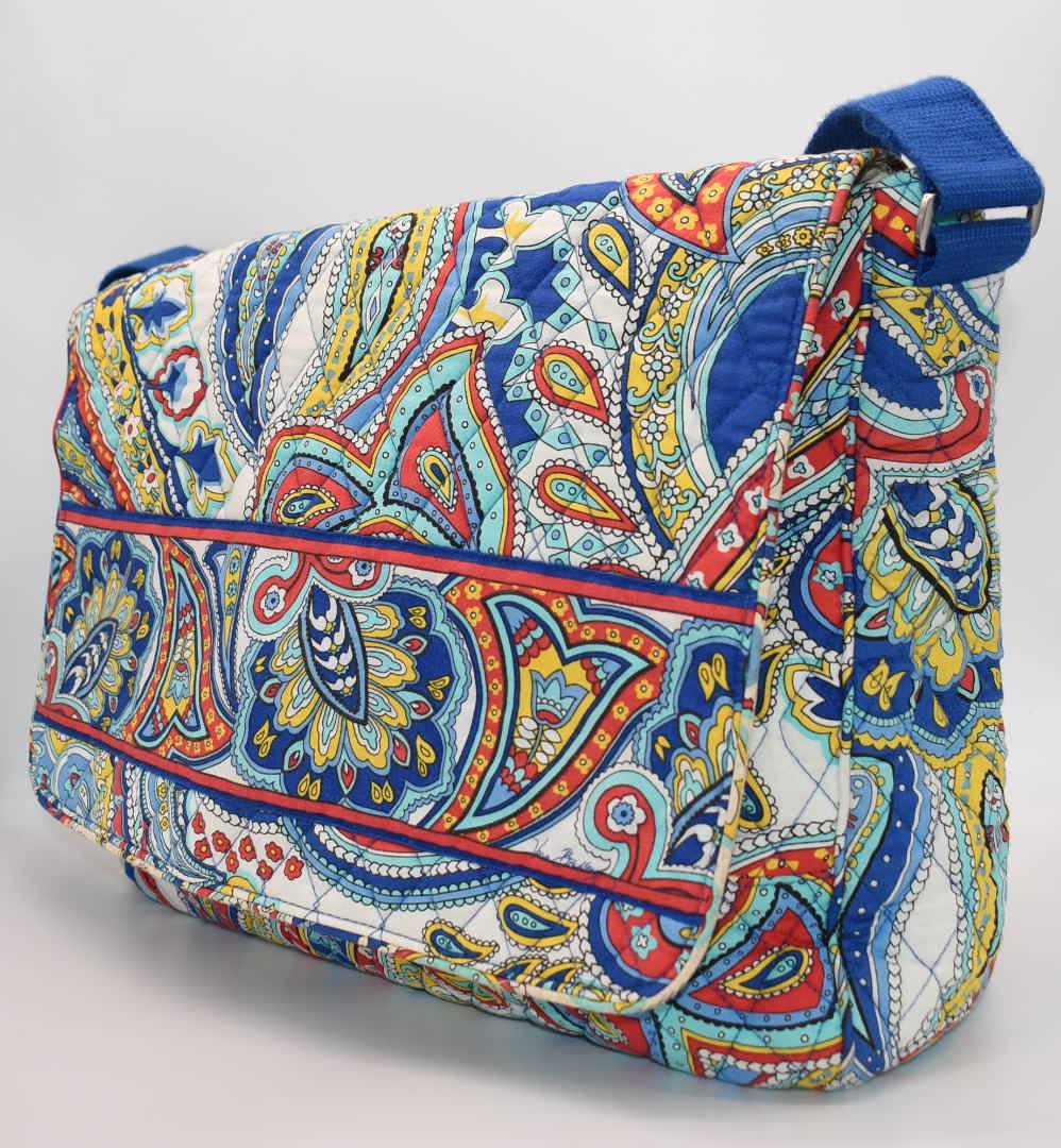 Vera Bradley Messenger/Commuter Bag in "Marina Paisley" Pattern