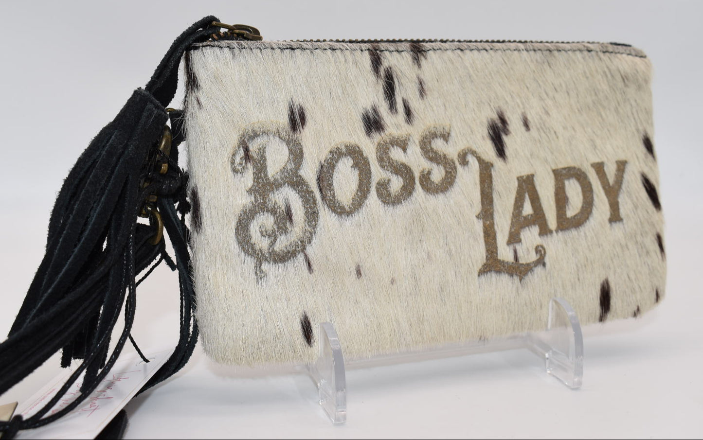 Idyllwind "Boss Lady" Spotted Cowhide Clutch/ Wristlet