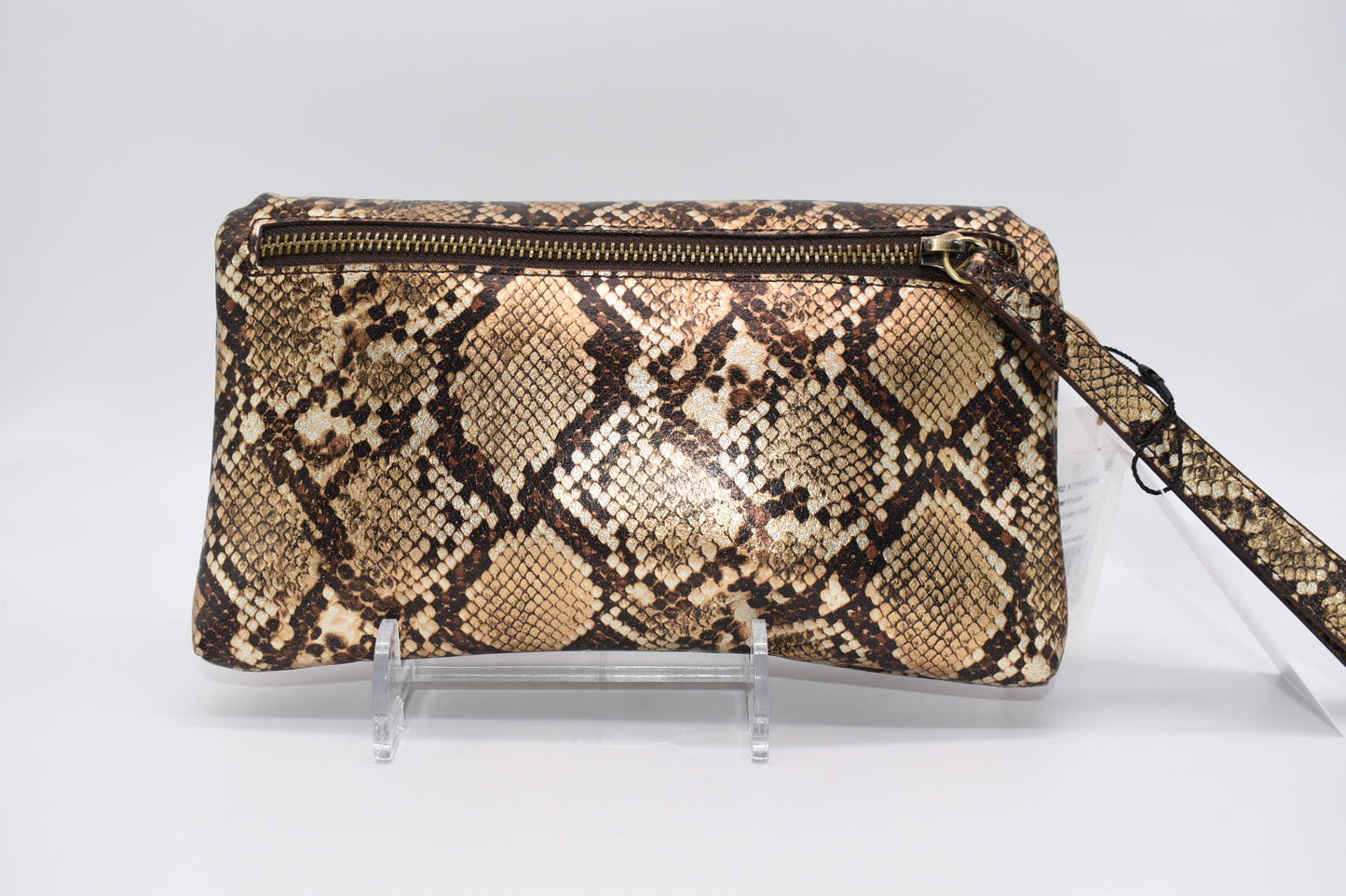 HOBO Lauren Wristlet in Golden Snake