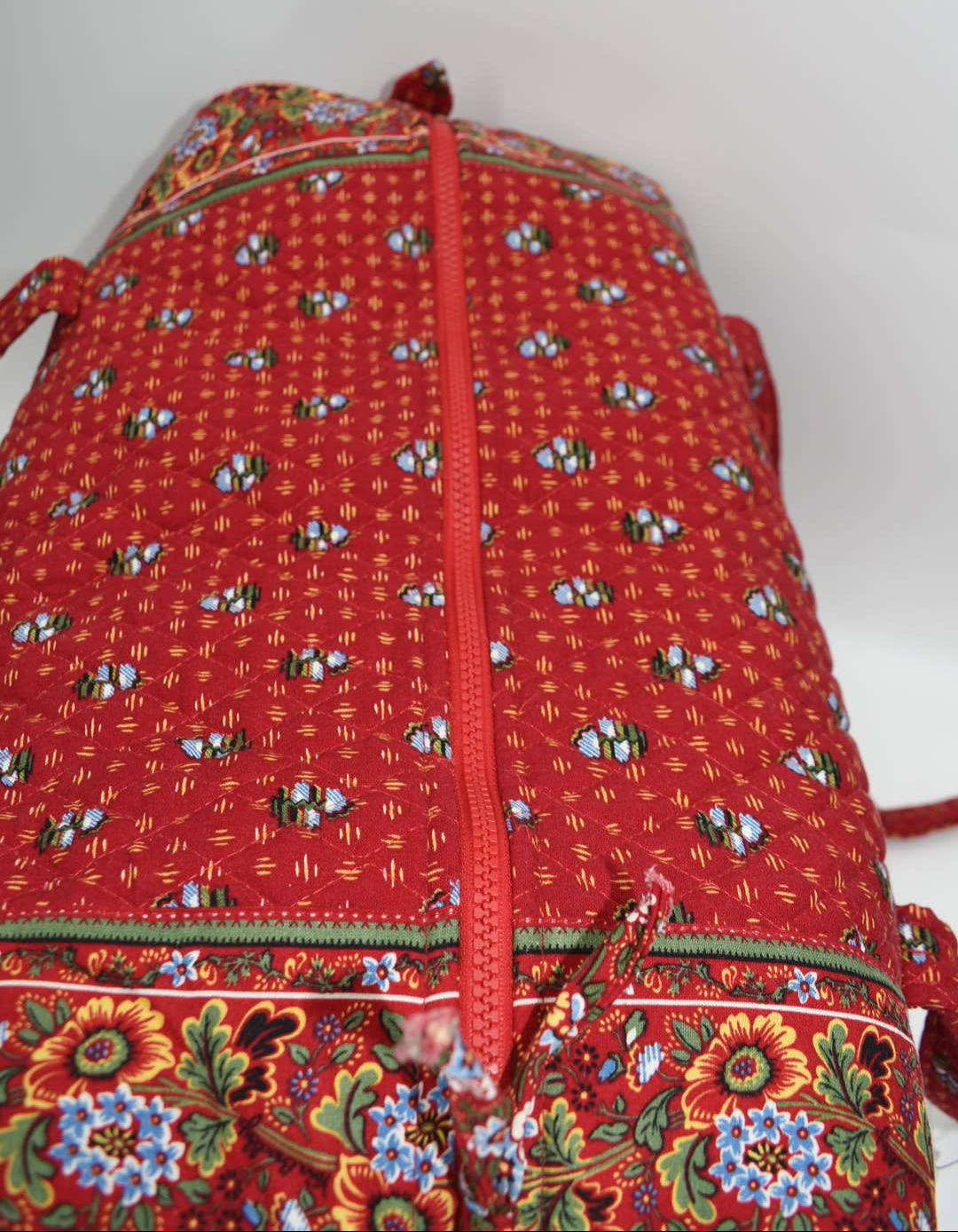 Vera Bradley Large Duffle Bag in "Provincial Red - 2000" Pattern