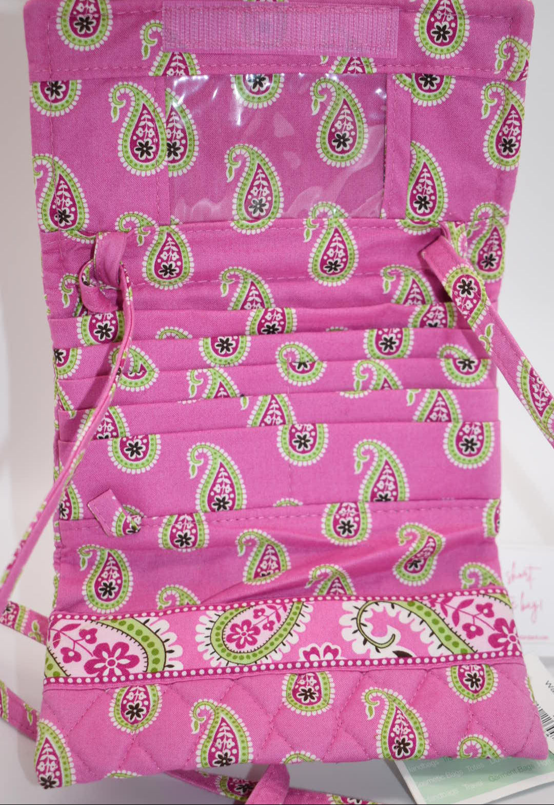 Vera Bradley Strap Wallet in "Bermuda Pink" Pattern