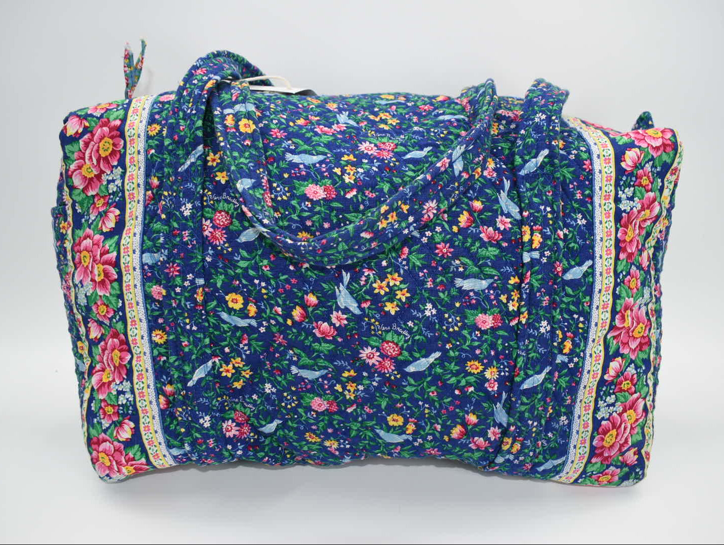 Vera Bradley Large Duffel Bag in "Bluebird - 1998" Pattern