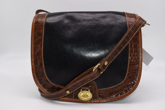 Vintage Brahmin Sonny Crossbody Bag in Tuscan Tri-Texture