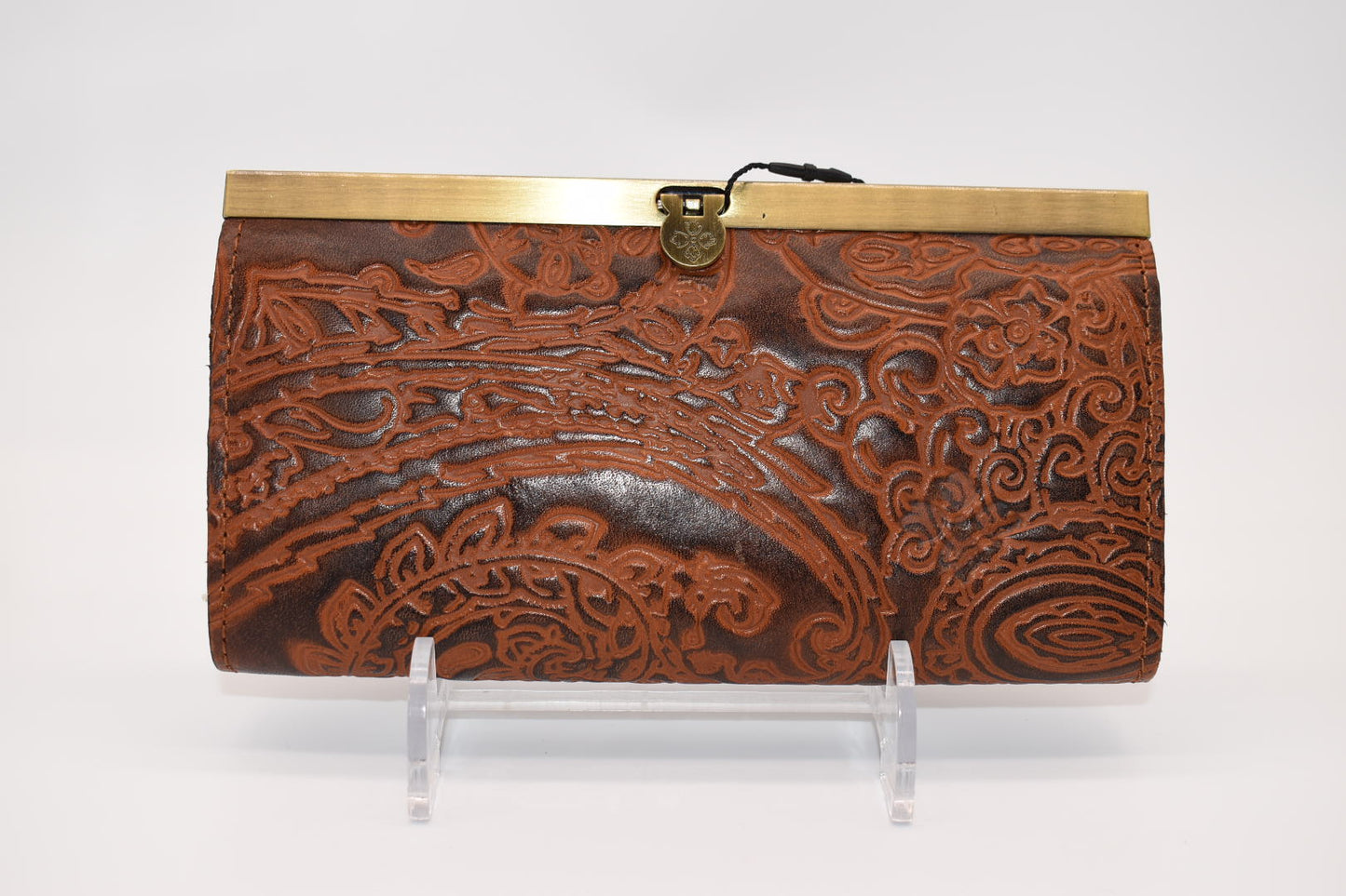 Patricia Nash Cauchy Wallet in Tooled Rust