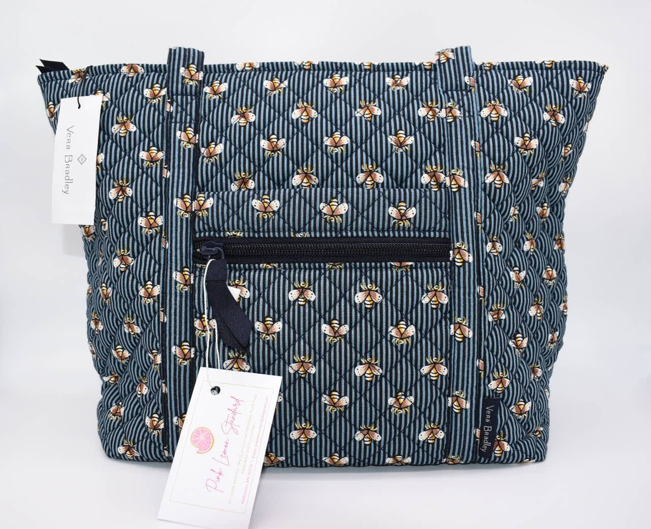 Vera bradley navy discount tote