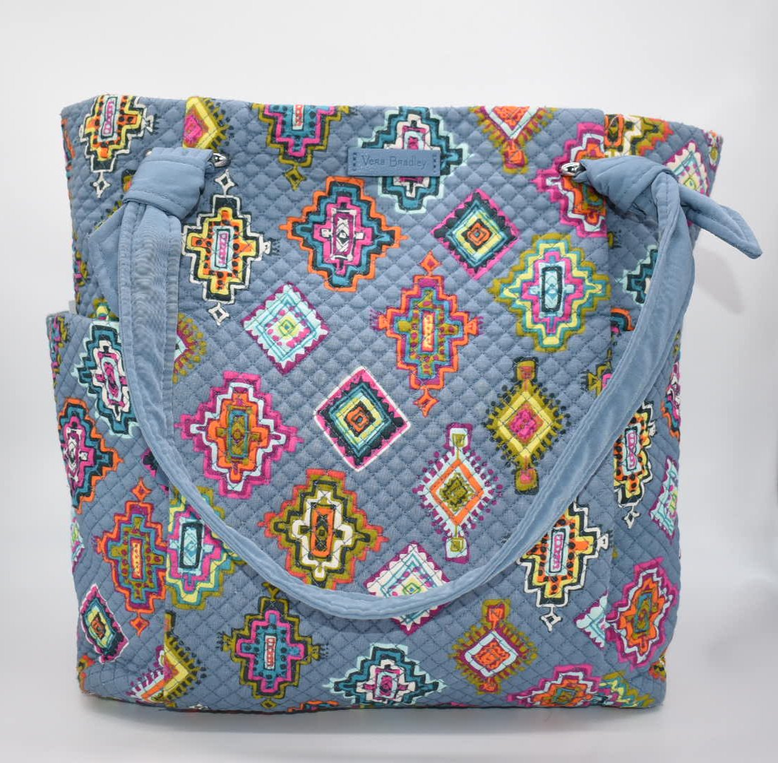 Vera Bradley Large Hadley Tote Bag in "Painted Medallion" Pattern