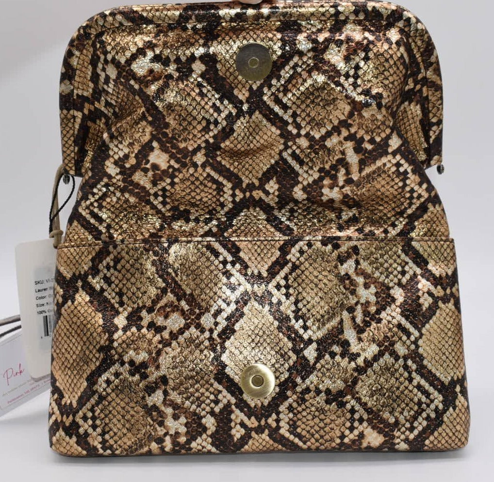 HOBO Lauren Wristlet in Golden Snake