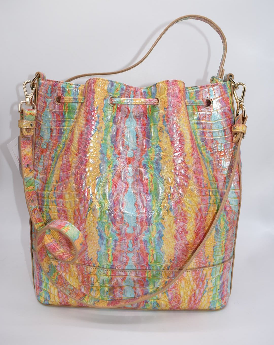 Brahmin Marlowe Bucket Bag in Saltwater Taffy