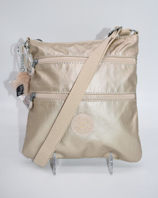 Kipling Keiko Mini Crossbody Bag in  Starry Gold Metallic