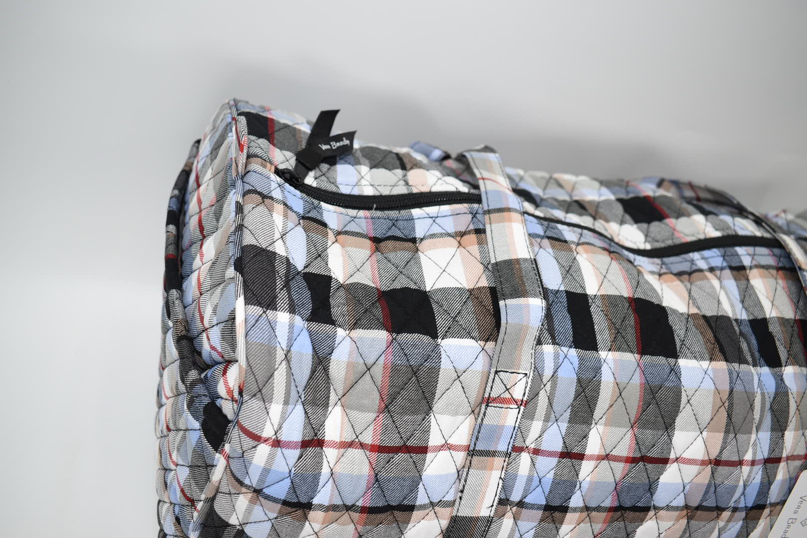 Vera Bradley discount Perfect Plaid Multicolor Large Travel Duffel Bag Tote NWT