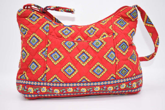 Vera Bradley Molly Bag in "Villa Red- 2004" Pattern