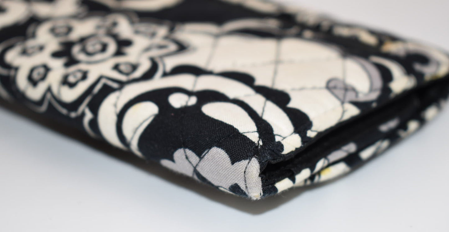 Vera Bradley Trifold Wallet in "Midnight Paisley" Pattern