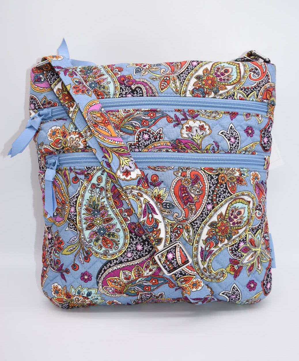 Vera Bradley Triple Zip Hipster Crossbody Bag in Provence Paisley